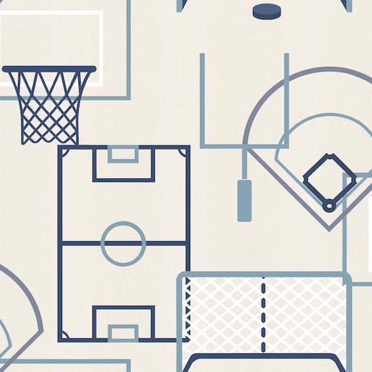 Designs Direct Sports Play Zone Peel & Stick Wallpaper